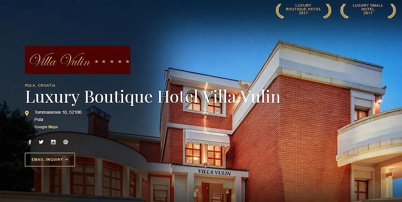 Luxury Boutique Hotel Villa Vulin プーラ